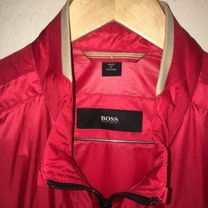 HUGO BOSS  Wind Breaker Jacket, Size M- 38R. RED